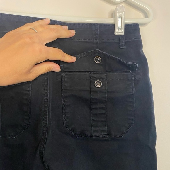 Sanctuary Black Skinny Leg Raw Hem Large Pocket Jeans Size 27 - Picture 13 of 15